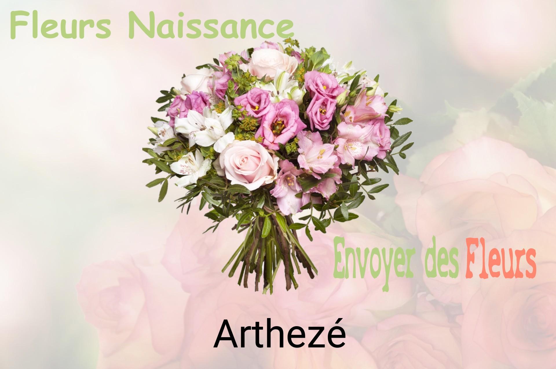 Bouquet de fleurs de naissance livré à Arthezé